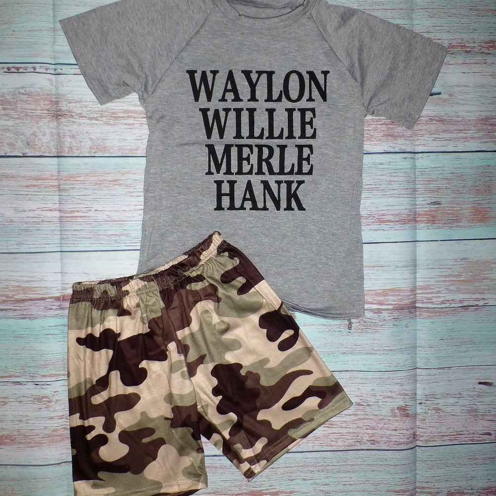 Boutique Boys Country Music Shorts Outfit Set